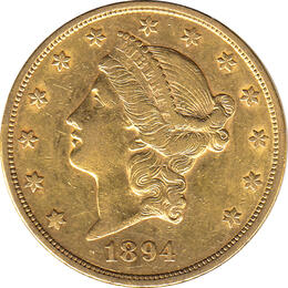 20 Dollar American Liberty Head 1894