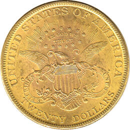 20 Dollar American Liberty Head 1870