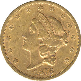20 Dollar American Liberty Head 1876