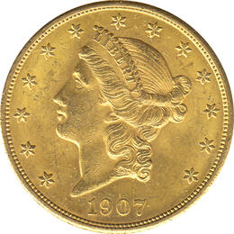 20 Dollar American Liberty Head 1907