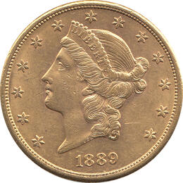 20 Dollar American Liberty Head 1889