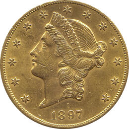 20 Dollar American Liberty Head 1897