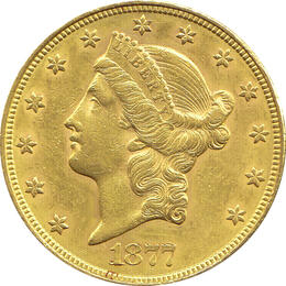 20 Dollar American Liberty Head 1877