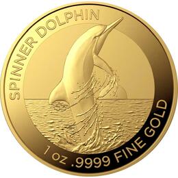 Australien Spinner Dolphin RAM 1 Unze Gold 2020
