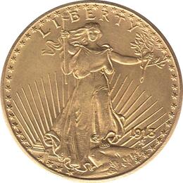 American Double Eagle Saint Gaudens 1913