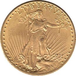 American Double Eagle Saint Gaudens 1911