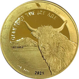 Auerochse 1 Unze Gold 2021 Giganten der Eiszeit