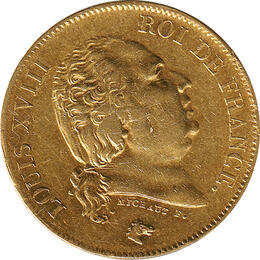 40 Franc Frankreich Louis XVIII 1813