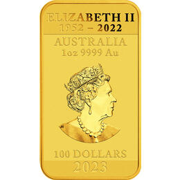 Dragon Rectangle Goldbarren 2023