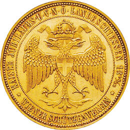 Österreich 1888 Franz Joseph I 4 Dukaten Goldmünze