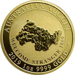 Australien Nugget 1 Unze Gold 2019 Weolcome Stranger