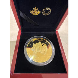 Kanada 40 Jahre Jubiläum 5 Unzen Goldmünze 2019 Proof