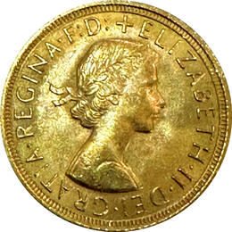 1 Pfund Sovereign Elisabeth Haarkranz