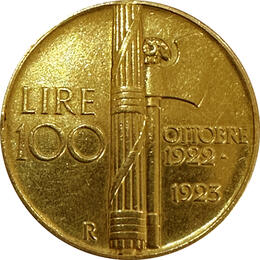 Italien 100 Lire Vittorio Emanuele II 1923
