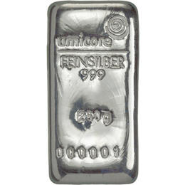 Silberbarren 250 Gramm Heraeus Umicore Degussa