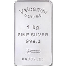 Silberbarren 1000 Gramm Valcambi