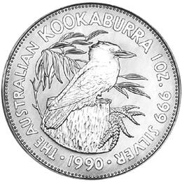 Kookaburra 1 Unze 1990