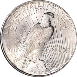 American Silber Peace Dollar USA historische Silbermünze