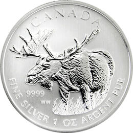 Elch 2012 1 Unze Silber Kanada Wildlife Serie