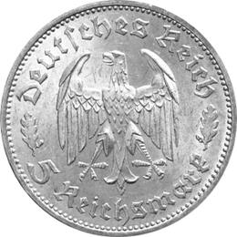 Friedrich Schiller 5 Reichsmark Silbermünze