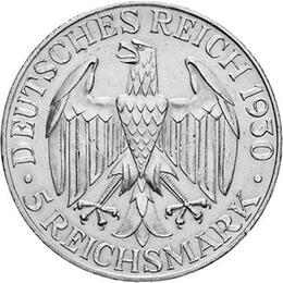 Jaeger 343 Weimarer Republik 5 Reichsmark Graf Zeppelin 1930
