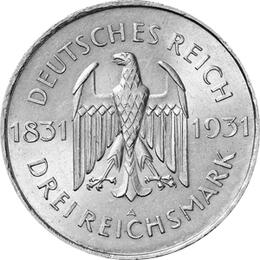 Jaeger 348 Weimarer Republik 3 Reichsmark Karl Stein 1931