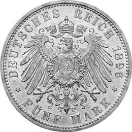 Jaeger 21 Anhalt 5 Mark Friedrich 1896