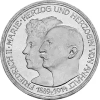 Jaeger 24 Anhalt 3 Mark Silberhochzeit 1914
