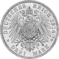 Jaeger 24 Anhalt 3 Mark Silberhochzeit 1914