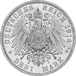 Jaeger 24 Anhalt 3 Mark Silberhochzeit 1914