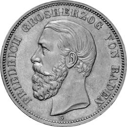 Jaeger 27 Baden 5 Mark Friedrich 1874-1888