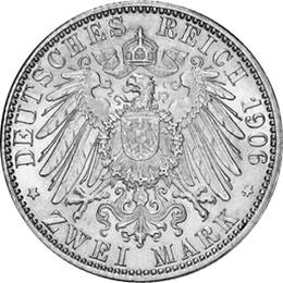 Jaeger 34 Baden 2 Mark Goldene Hochzeit 1906