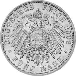 Jaeger 35 Baden 5 Mark Goldene Hochzeit 1906