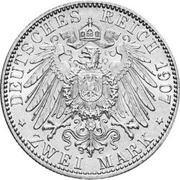 Jaeger 36 Baden 2 Mark Friedrich auf dem Tod 1907