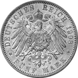 Jaeger 40 Baden 5 Mark Friedrich 1908-1913