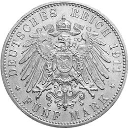 Jaeger 50 Bayern 5 Mark Luitpold 1911