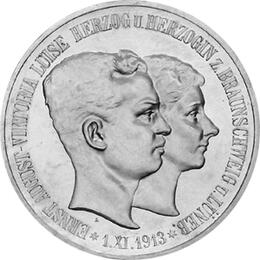 Jaeger 58 Braunschweig 5 Mark Regierungsantritt 1915