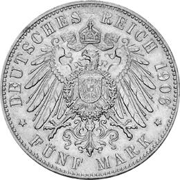 Jaeger 60 Bremen 5 Mark Wappen 1906
