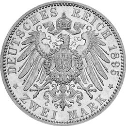 Jaeger 72 Hessen 2 Mark Ernst Ludwig 1895-1900