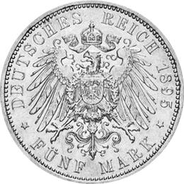 Jaeger 73 Hessen 5 Mark Ernst Ludwig 1895-1900