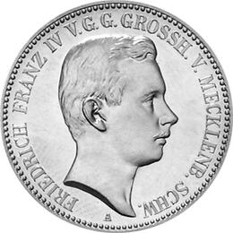Jaeger 85 Mecklenburg Schwerin 2 Mark Friedrich Franz 1901
