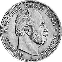 Jaeger 96 Preussen 2 Mark Wilhelm I 1876-1884
