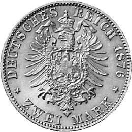 Jaeger 96 Preussen 2 Mark Wilhelm I 1876-1884