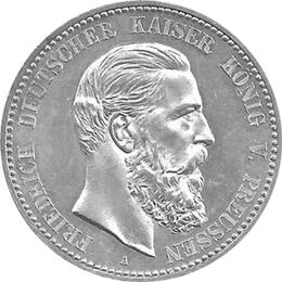 Jaeger 99 Preussen 5 Mark Friedrich 1888