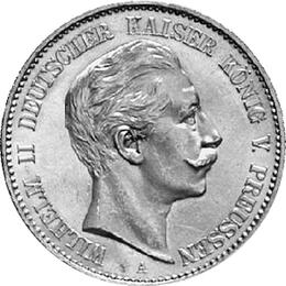 Jaeger 102 Preussen 2 Mark Wilhelm II 1891-1912