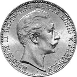 Jaeger 103 Preussen 3 Mark Wilhelm II 1908-1912