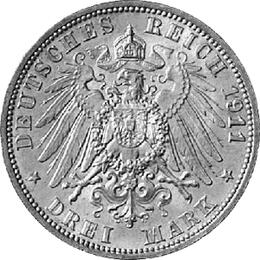 Jaeger 103 Preussen 3 Mark Wilhelm II 1908-1912