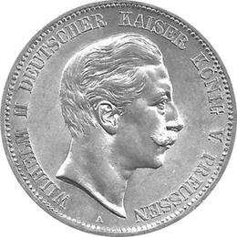 Jaeger 104 Preussen 5 Mark Wilhelm II 1891-1908