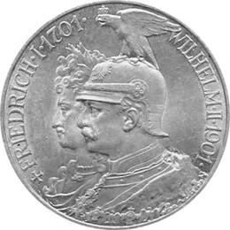 Jaeger 106 Preussen 5 Mark 200 Jahre Königreich 1901