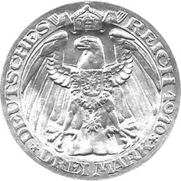 Jaeger 107 Preussen 3 Mark Universität Berlin 1910